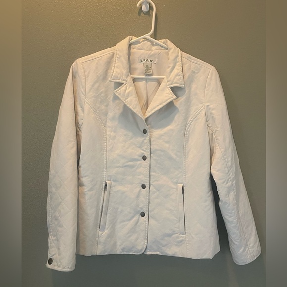 Orvis Women's Ivory Insulated Quilted Jacket Size MP - Picture 2 of 11